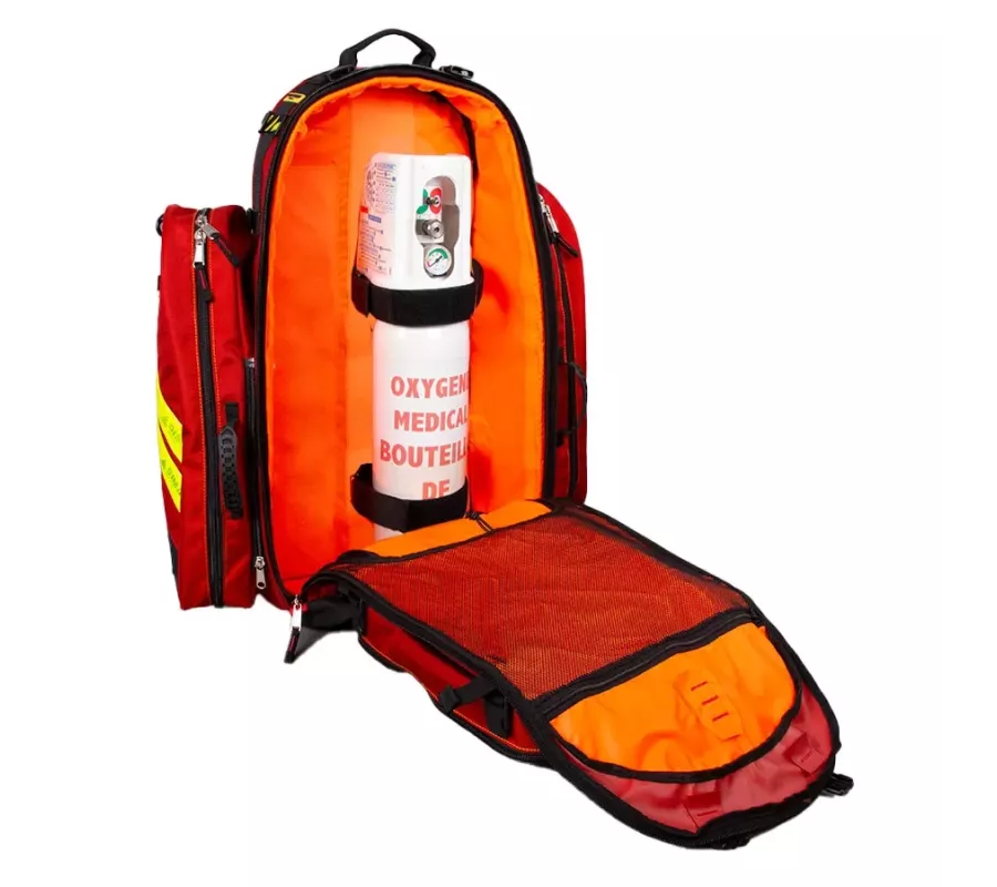 Bolsa de Primeros Auxilios BAROUD Roja | Mochila Emergencias Profesion