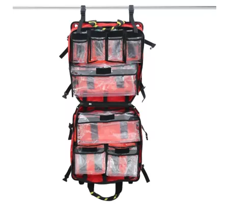 Bolsa de Primeros Auxilios TOM 50 NG Roja | Mochila Emergencias Profes