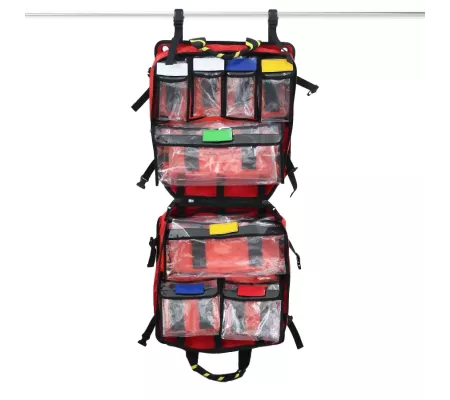 Bolsa de Primeros Auxilios TOM 50 NG Roja | Mochila Emergencias Profes