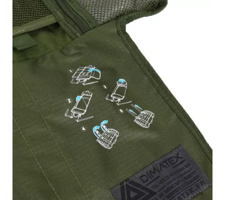 Bolsa Desplegable DECLIC NG Verde OTAN | Panel Modular Emergencias